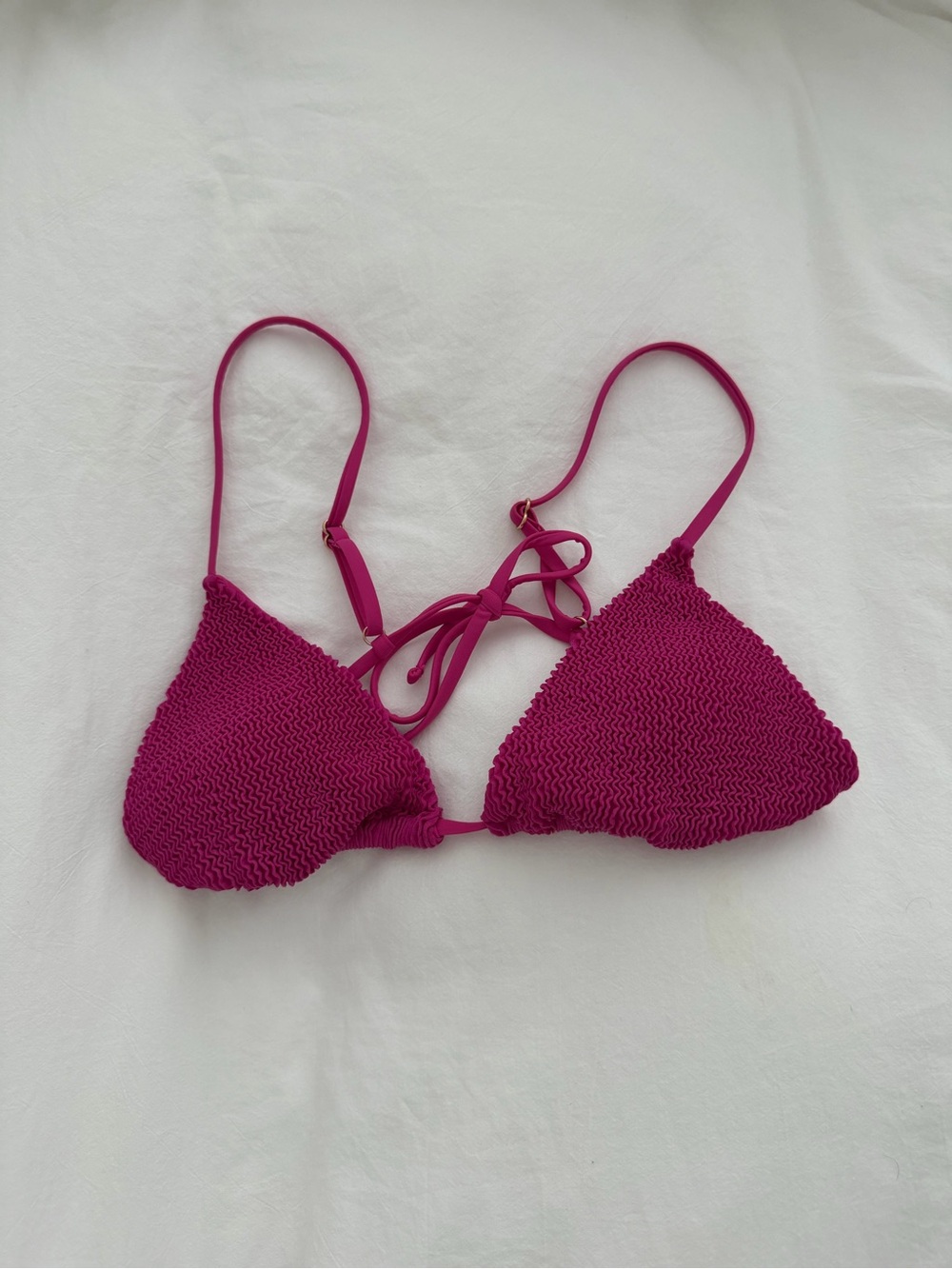 Honey Swim Triangle Bikini Top Plum Luxe